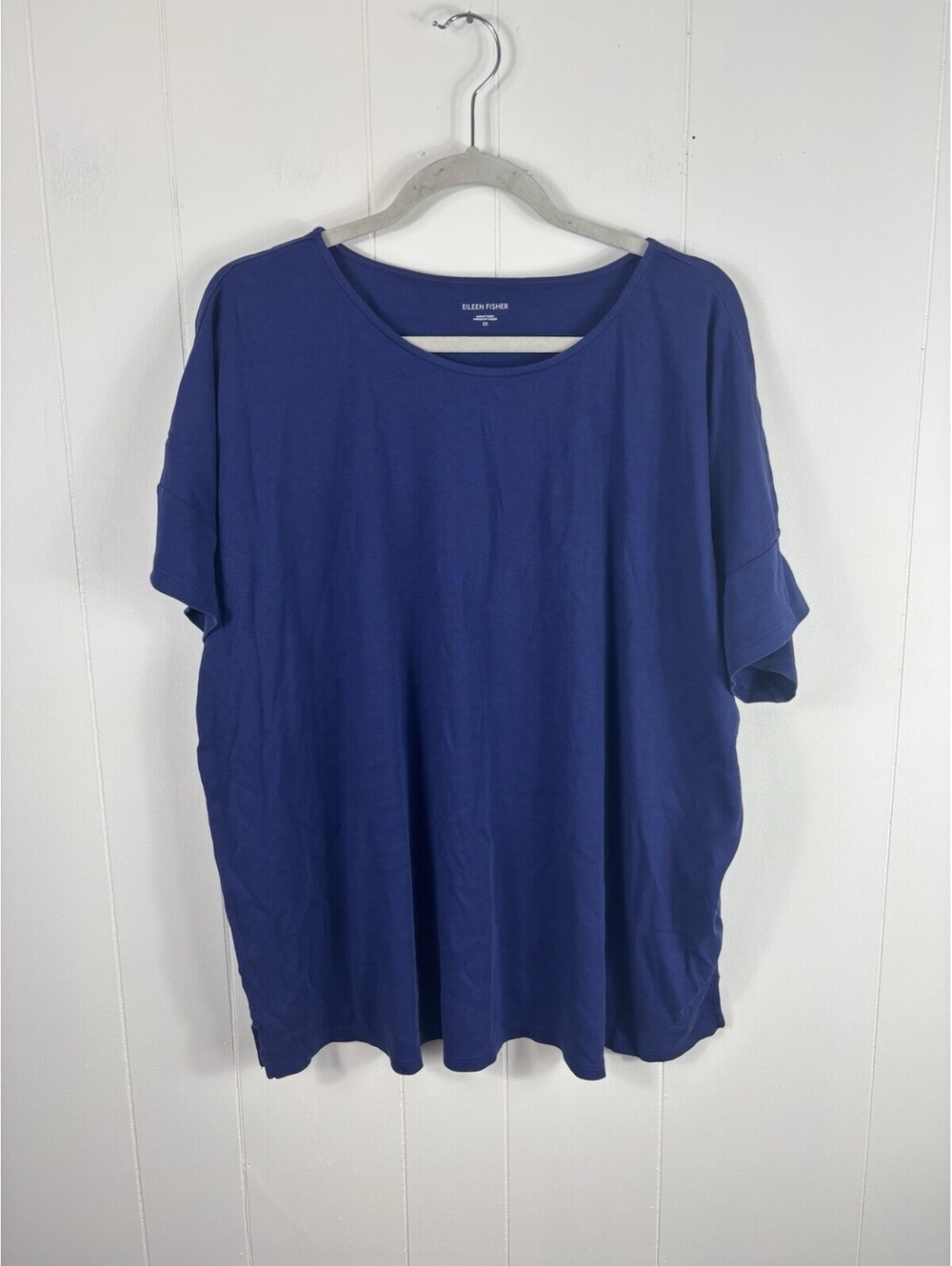 Elieen Fisher Women’s Plus Size 2X  Blue T-Shirt Casual Everyday Minimalist